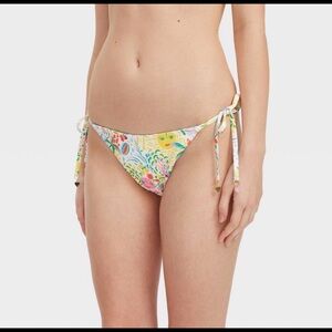Women's Vacation/Star Geo Reversible Side-Tie Bikini Bottoms-Roller Rabbit